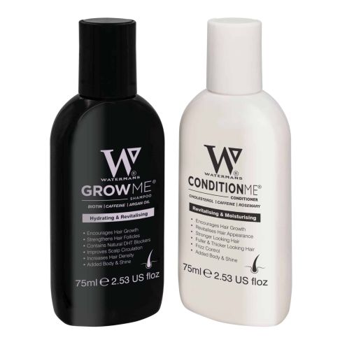 Watermans set Grow Me Shampoo 75ml + Condition Me Conditioner 75ml