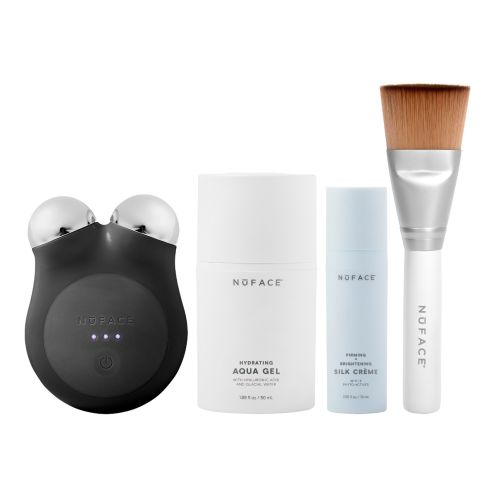 NuFACE MINI+ Smart On-the-Go Facial Toning Kit - Midnight Black