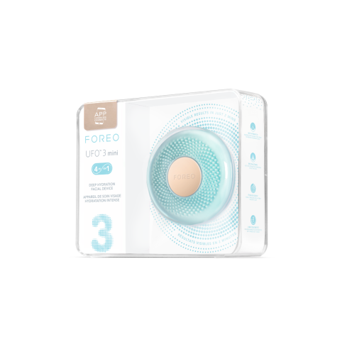 FOREO UFO 3 mini, Pametni uređaj za hidrataciju lica, Arctic Blue in box
