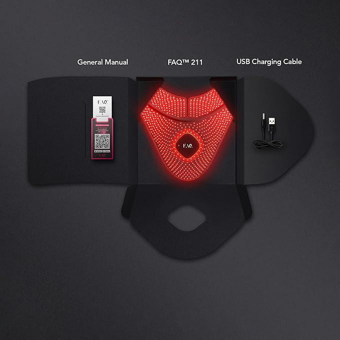 FAQ 211 Anti-Aging LED Mask  whats in the box