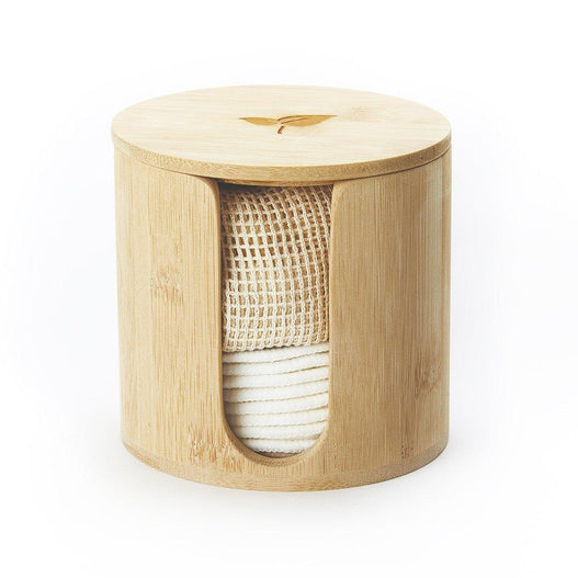 StylPro Bamboo Container with 8 Reusable Bamboo Makeup Remover Pads