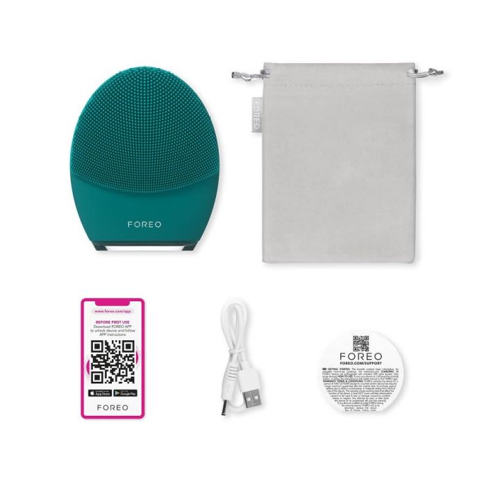 FOREO LUNA™ 4 MEN - Smart Facial Cleansing Device whats in the bocx