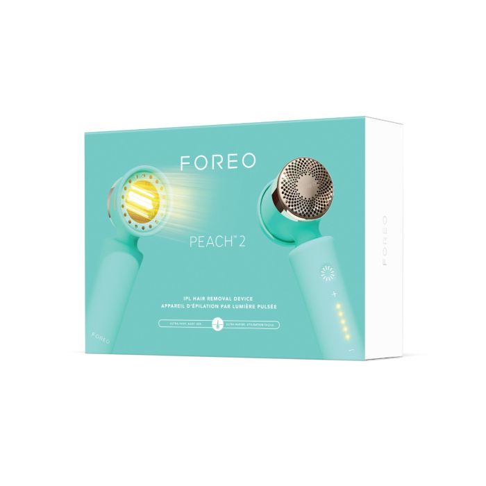 FOREO PEACH 2 IPL device for hair removal, Mint packaging