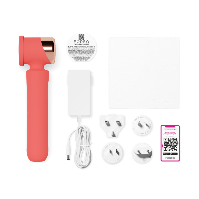 FOREO PEACH 2 IPL hair removal device, Peach whats in the box