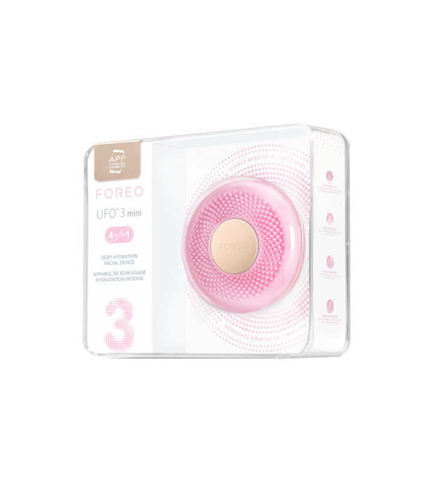 FOREO UFO 3 mini - Deep facial hydration device, Pearl Pink