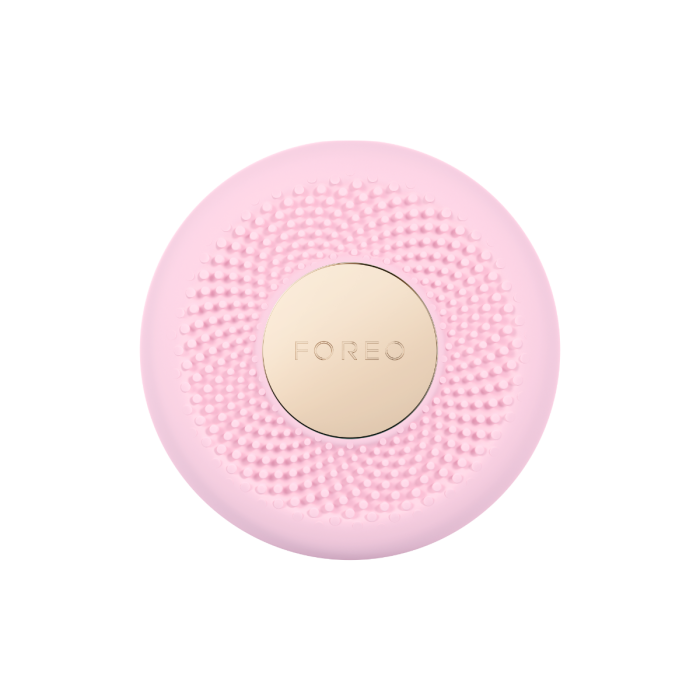 FOREO UFO 3 mini - Deep facial hydration device, Pearl Pink front of the device